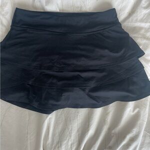 Athleta Black Layered Skater Skirt